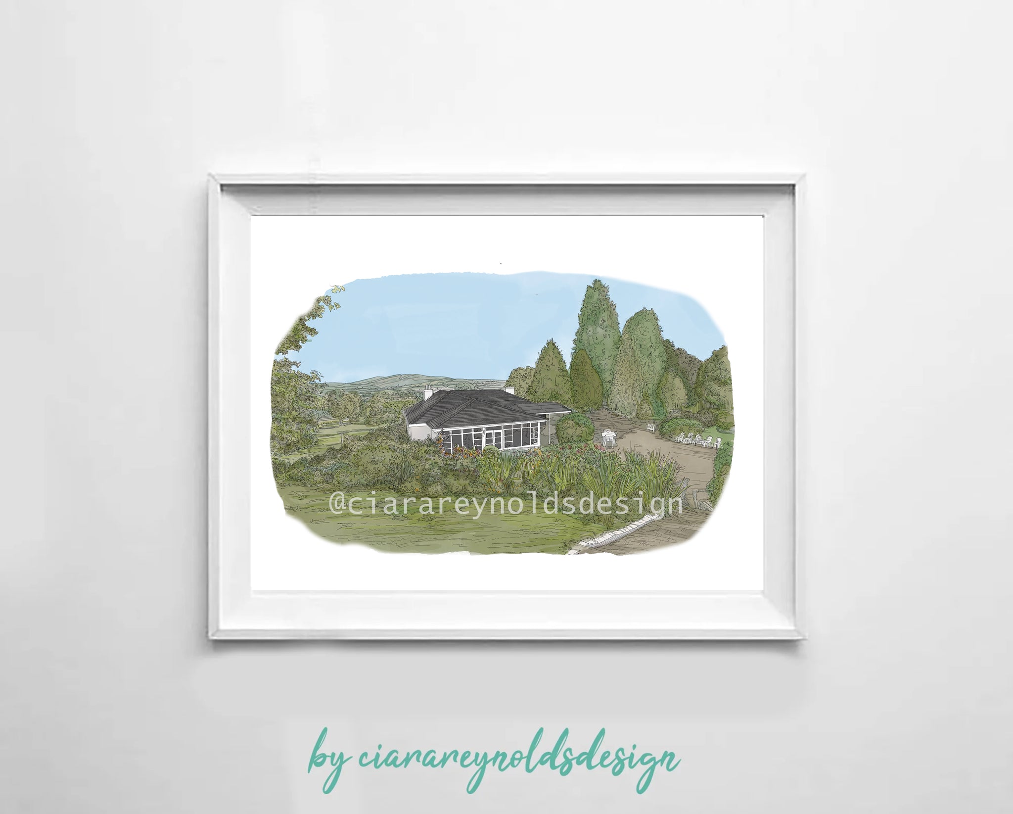 Buildings & Venues - Ballybeg House (Landscape Views) Illustration