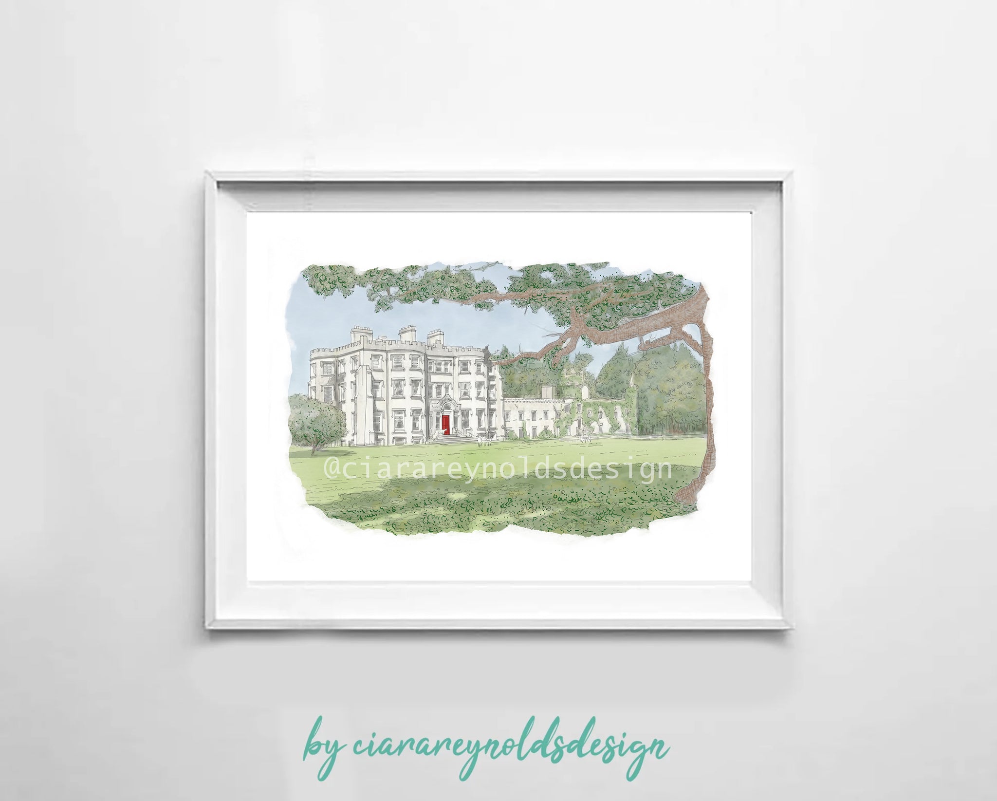 Buildings & Venues - Ballyseede Castle Illustration