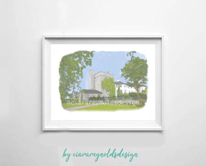 Buildings & Venues - Barberstown Castle Illustration