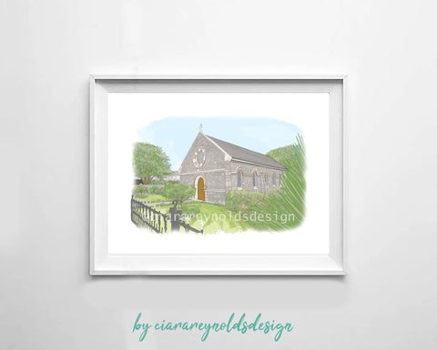 Buildings & Venues - The Barrack's Church, Renmore Illustration