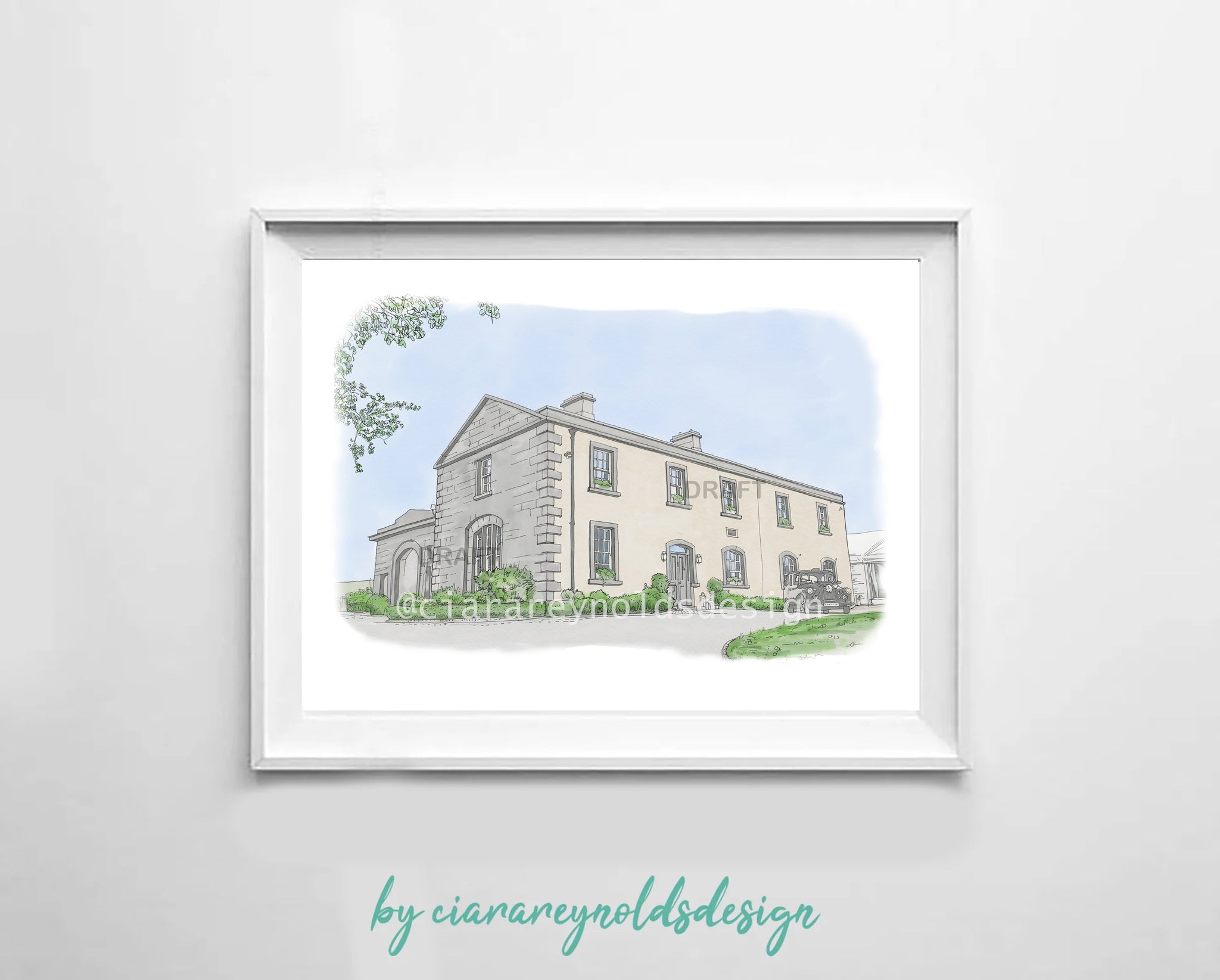 Buildings & Venues - Clonabreany House Illustration