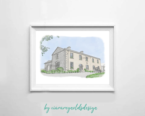 Buildings & Venues - Clonabreany House Illustration
