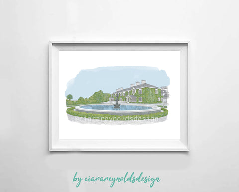 Buildings & Venues - Crover House Hotel Illustration