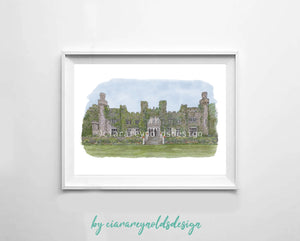 Buildings & Venues - Luttrellstown Castle Hotel Illustration
