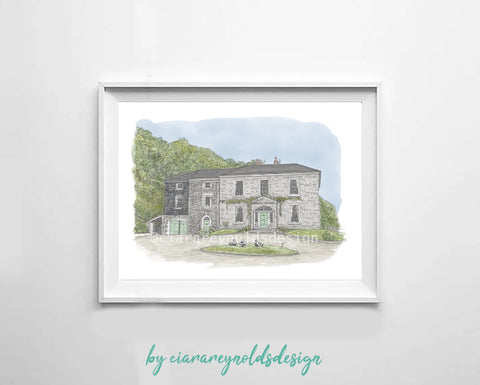 Buildings & Venues - The Mill House Hotel Illustration