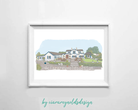 Buildings & Venues - Station House Hotel Illustration