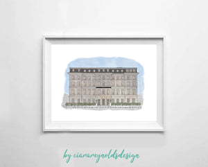 Buildings & Venues - Hardiman Hotel Illustration