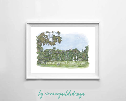 Buildings & Venues - Trudder Lodge Illustration