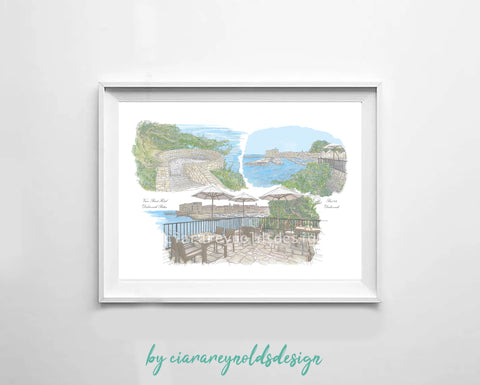Buildings & Venues - View Point Hotel & Port 22, Dubrovnik Illustration