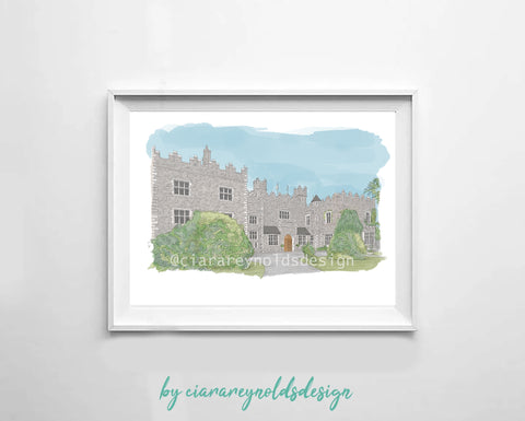 Buildings & Venues - Waterford Castle Illustration