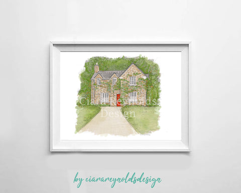 Wall Art - Cute Irish Cottage
