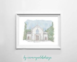 Buildings & Venues - Church of the Nativity Naul Illustration