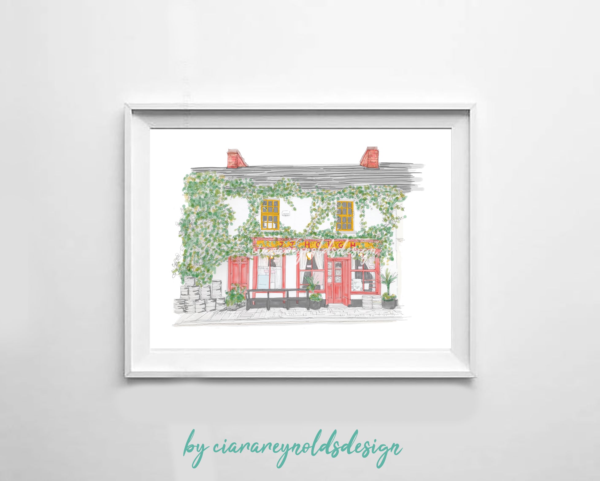 Buildings & Venues - JJ Hough's Singing Pub Illustration