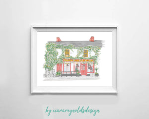 Buildings & Venues - JJ Hough's Singing Pub Illustration