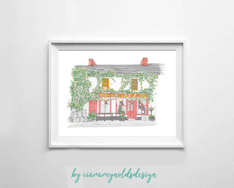 Buildings & Venues - JJ Hough's Singing Pub Illustration
