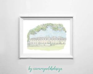Buildings & Venues - Mount Wolseley Illustration