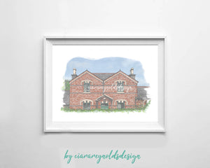 Buildings & Venues - Railway Station Dromod Illustration