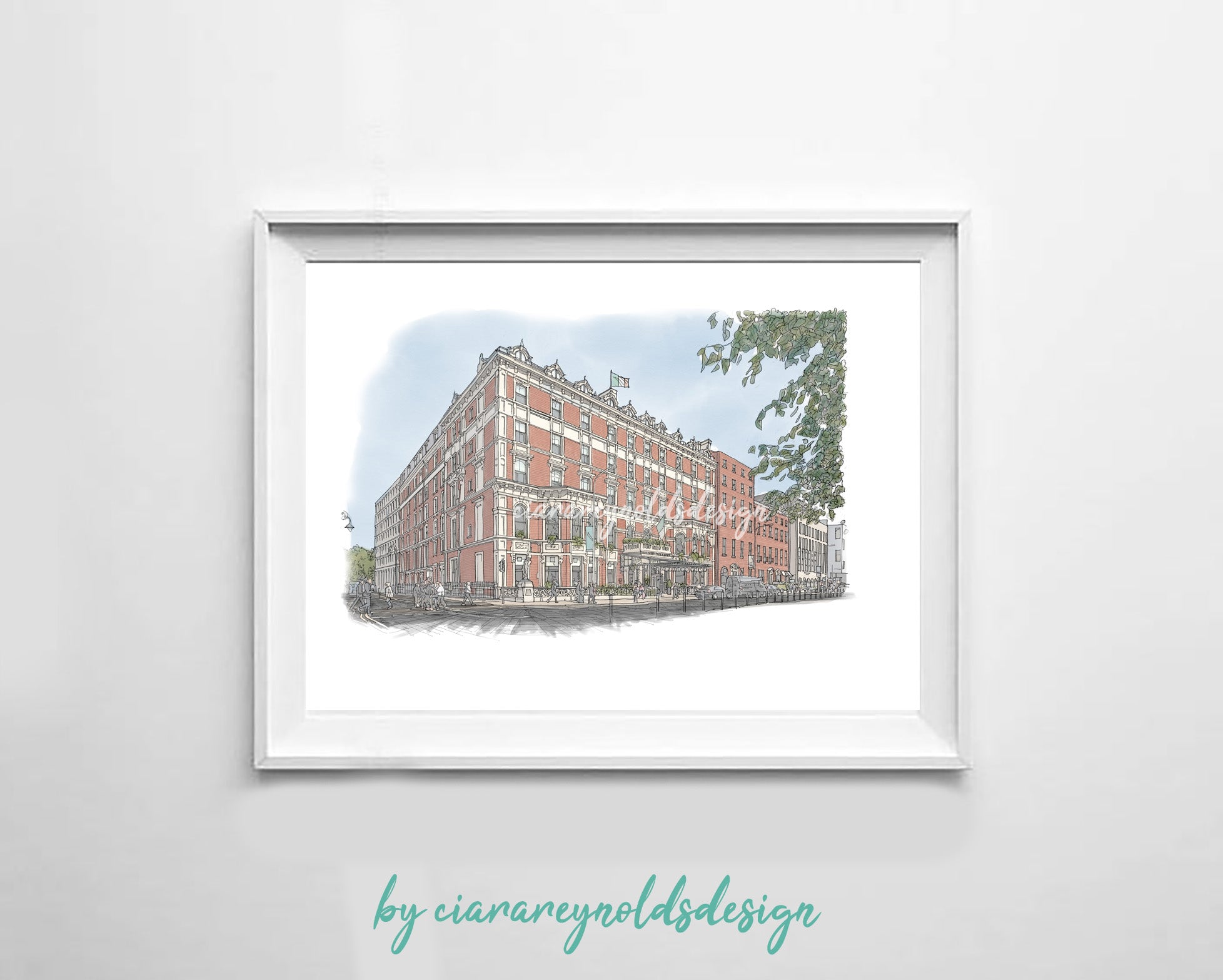 Buildings & Venues - The Shelbourne Hotel Illustration