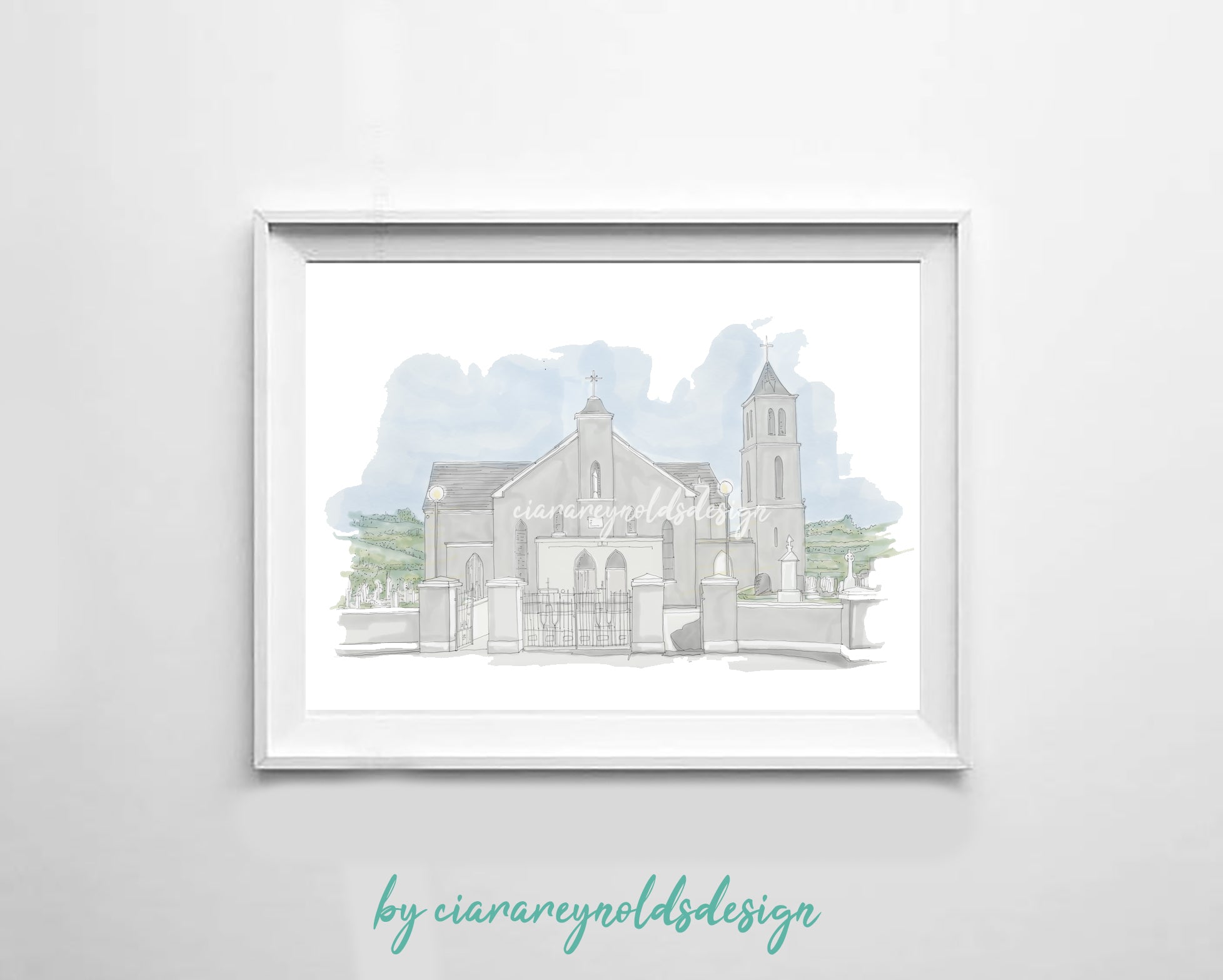 Buildings & Venues - St Brigids Church Tunnyduff Illustration