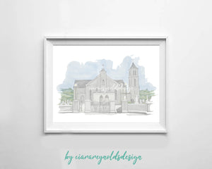 Buildings & Venues - St Brigids Church Tunnyduff Illustration
