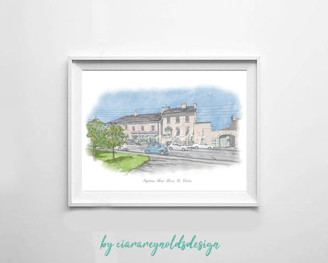 Buildings & Venues - Stephouse Hotel, Borris, Illustration