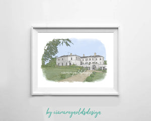 Buildings & Venues - Tankardstown House Illustration