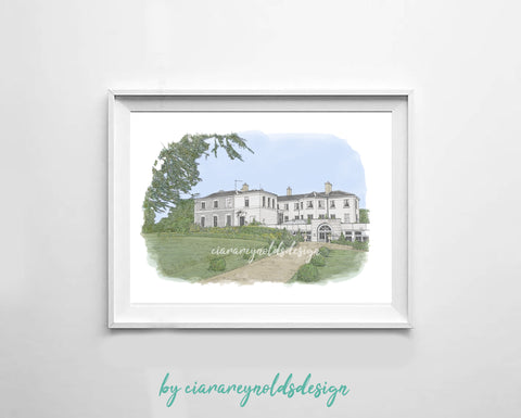 Buildings & Venues - Tankardstown House Illustration