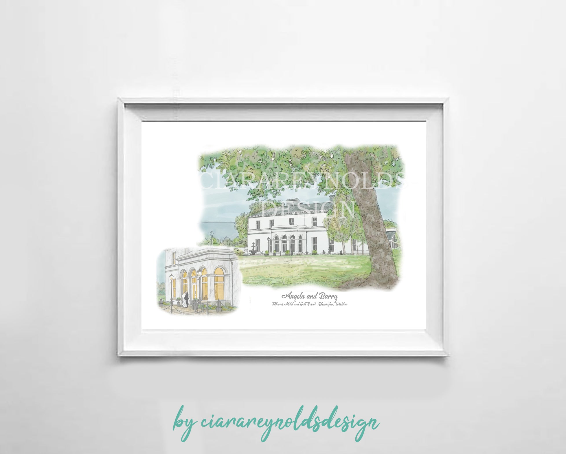 Buildings & Venues - Tulfarris Hotel and Spa Illustration