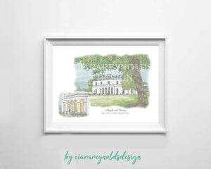 Buildings & Venues - Tulfarris Hotel and Spa Illustration