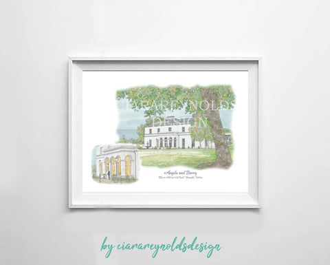 Buildings & Venues - Tulfarris Hotel and Spa Illustration